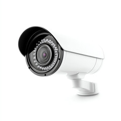 Modern security camera designed for surveillance and monitoring indoor and outdoor spaces.