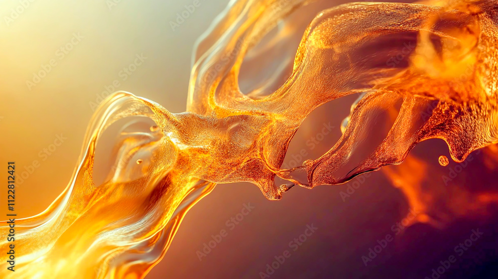 Poster dynamic abstract liquid flow visualization