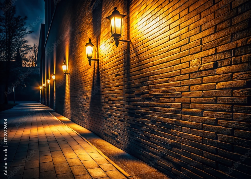 Poster captivating night photography of wall texture background highlighting unique patterns and depth in d