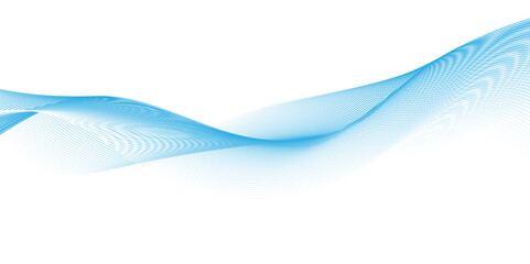 Fototapeta premium Abstract wave blend waves lines and technology background. Digital geometric transparent flowing smooth carve lines wave pattern background.