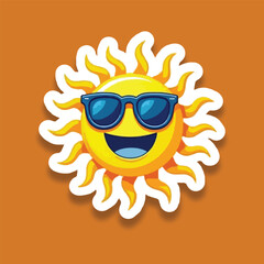 Good morning icon comic style steaker