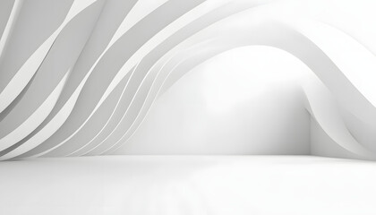 Fototapeta premium Abstract white room background for presentation product 