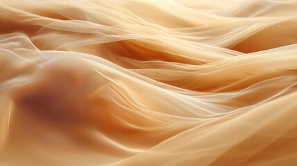 Obraz premium Soft and luxurious mocha mousse fabric elegantly cascades, creating serene waves of color that enhance any modern space or design project