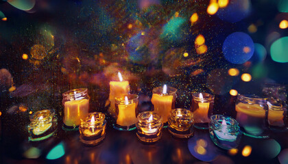 クリスマスキャンドルのイメージ