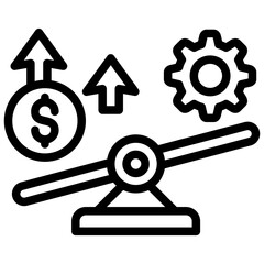 Obraz premium Leverage Icon