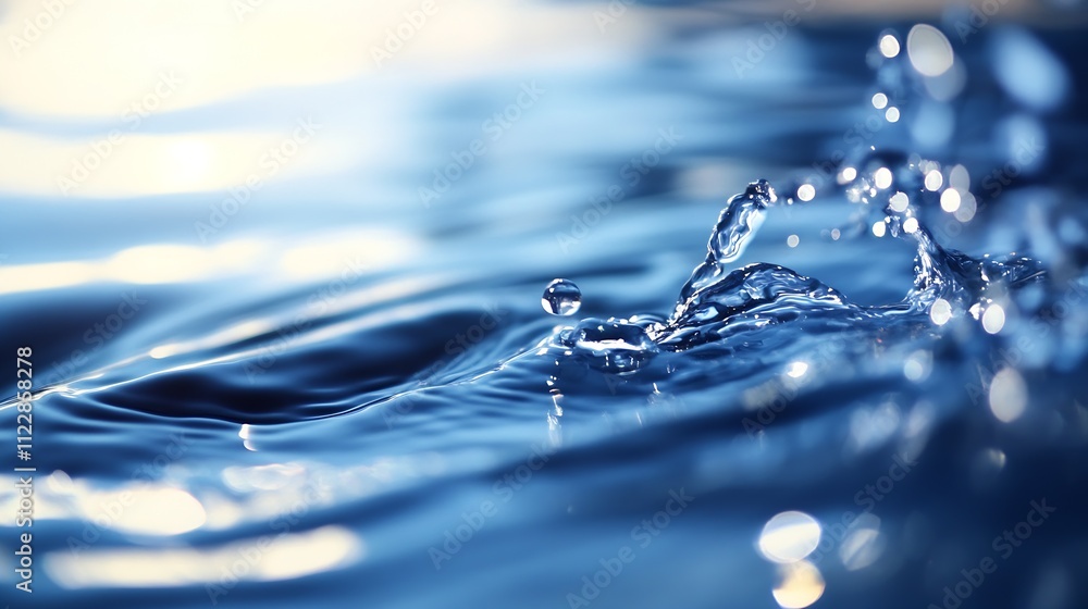 Poster refreshing splash of water capturing dynamic motion in bright light : generative ai