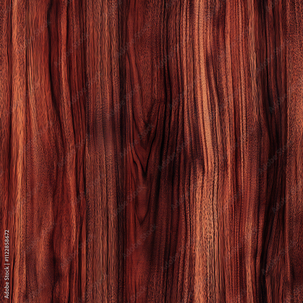 Poster rich mahogany wood texture with deep reddish brown hues and intricate grain patterns. perfect for de
