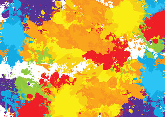 Fototapeta premium Vector Paint Color Splash Abstract Gradient Explosion. Colorful Splatter Art Abstract Expression in Motion. illustration vector design background