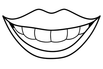 Open mouth of a man with teeth and a joyful smile to the teeth