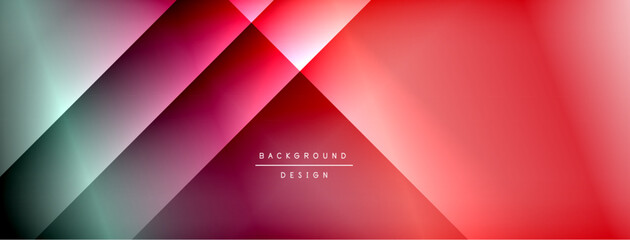 Fototapeta premium Dynamic shadow lines with gradient colors geometric background