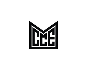 CCE logo design vector template. CCE