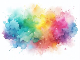 Delicate Watercolor Paint Stains Set with Soft Pastel Colors for Abstract Backgrounds and Logo Design - Ideal for Text Placement and Creative Decoration Elements