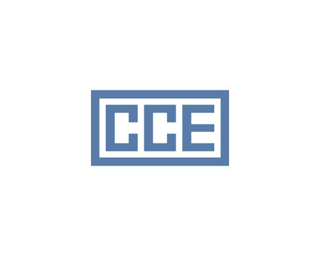 CCE logo design vector template. CCE