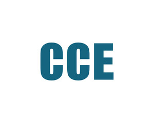 CCE logo design vector template. CCE