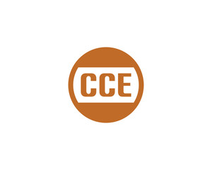 CCE logo design vector template. CCE