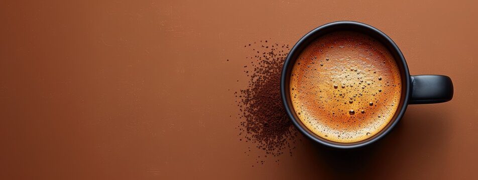 mocha coffee cup isolated on background
