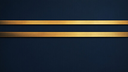 A navy blue background featuring three sleek horizontal gold stripes, creating an elegant and professional design suitable for premium branding or formal presentations.

