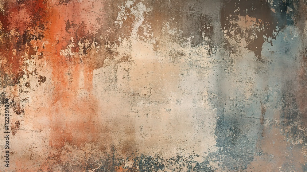 Poster grunge interior mockup with subtle color variations and texture