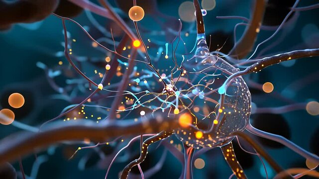 Cellular architecture: structure of brain cells showcasing interconnected neurons, foundation of human thought, emotion, neural activity critical to brain functionality and development.