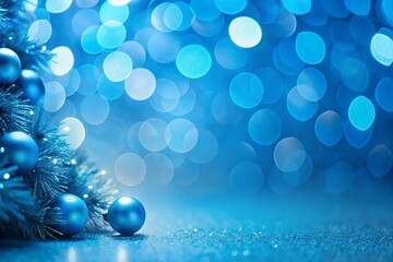 Elegant Blue Background with Ample Copy Space for a Greeting Card or Invitation Design, Ideal for Celebrations, Announcements, and Personal Messages in a Modern Style