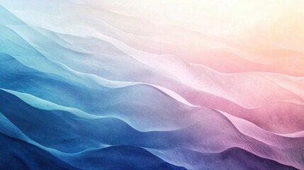 Fototapeta premium Elegant minimalist waves blending soft pastel gradients