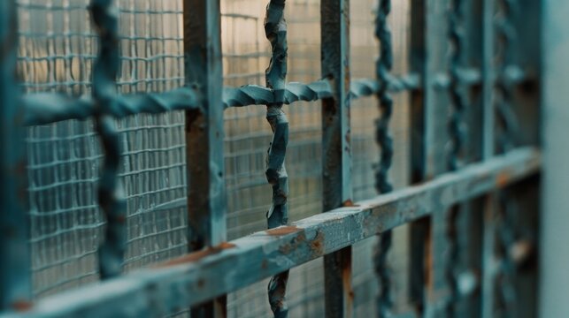 A close-up view of a rusty, weathered metal grate evokes resilience and the passage of time in an urban industrial setting.