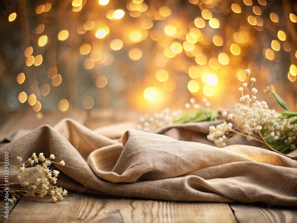 Poster elegant sained linen background with subtle textures and soft lighting ideal for photography, design