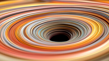 Psychedelic Swirl Interpretation of AI Analyzing Planetary Motion