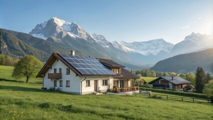 Obraz premium Green energy solar panels