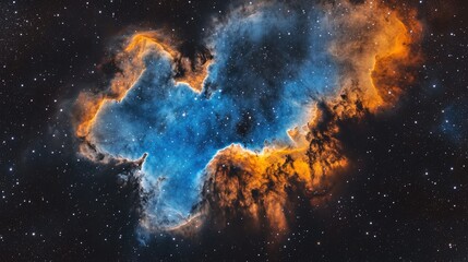 Obraz premium A breathtaking view of the majestic cosmic nebula