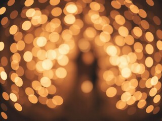 Obraz premium A romantic greeting card with a background of twinkling lights, perfect for celebrating weddings, anniversaries, and other life events, happy occasion