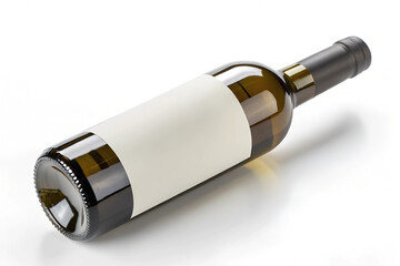 Bottle with Blank Label. Mockup.
