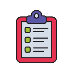 skills color line icon with white background vector stock illustration