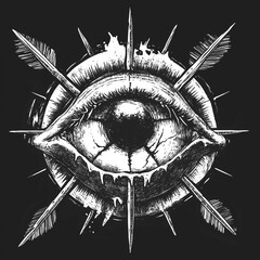 Eye of Providence, Occult Symbol, Graphic Design, Tattoo Design