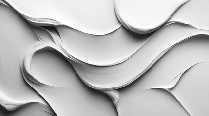 Abstract white paint texture. Concept of smooth, elegant, and modern design.