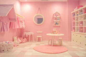 A pink girl room 