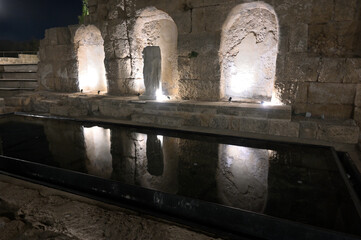 Caesarea National Park at Night
