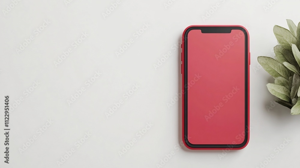 Poster mobile app with push notification for flash sales on white background 3d