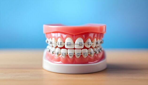 Orthodontic Brackets on Teeth