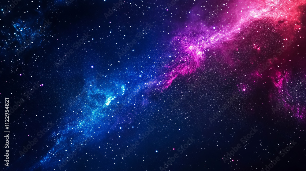 Wall mural a high-definition star field background depicting deep space, featuring a colorful starry night sky.