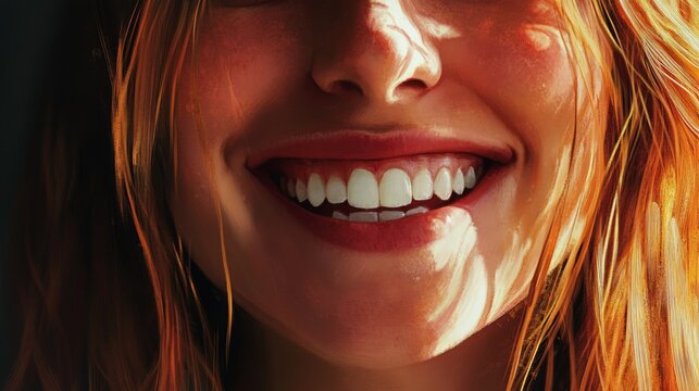 Woman smiling