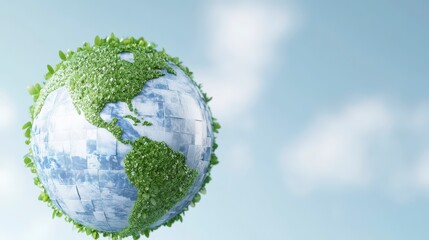 Green Planet Earth Sustainable Ecology Environmental Conservation Global Growth