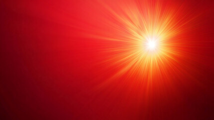 Obraz premium Bright red background with glowing light at center, creating warmth