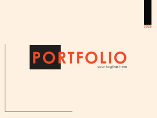 Portfolio page, portfolio cover page, portfolio tittle page, portfolio, portfolio book, portfolio, graphics design, vector page