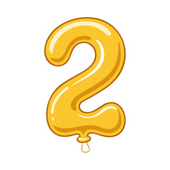 gold balloon numbers vector icon, new year vector illustration - simple illustration of gold balloon numbers, symbolizing holiday celebrations and festive spirit new year flat illustration 