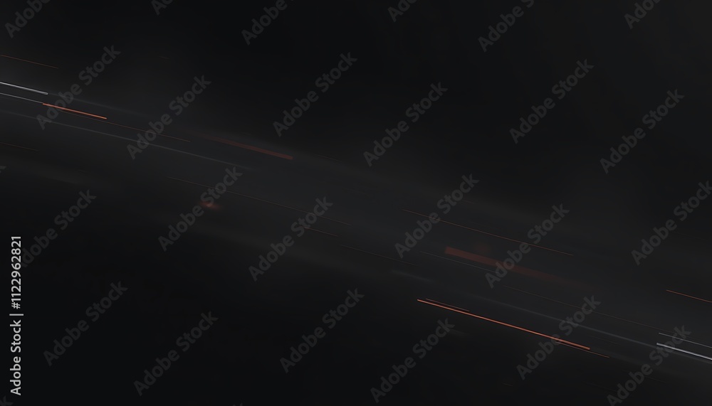 Poster abstract dark background with diagonal light streaks and glowing trails motion blur effect. glowing 
