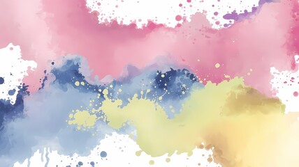 Obraz premium abstract watercolor background with watercolor splashes