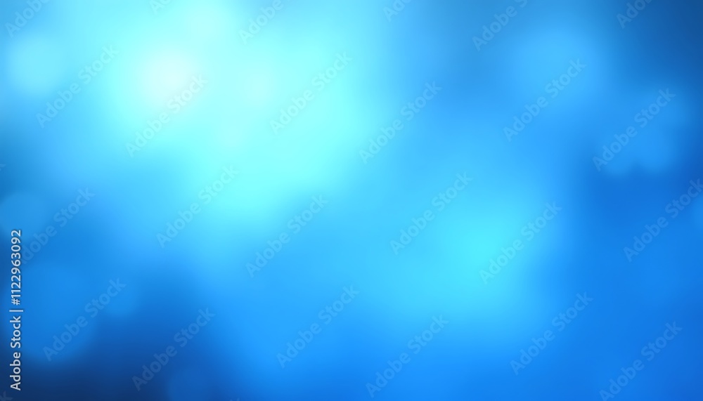 Poster abstract blue background/bokeh lights/blurred texture/soft focus abstract texture evokes a serene/sk