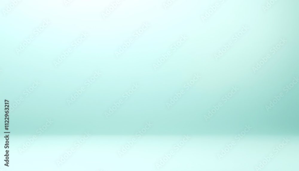Poster pastel green studio background gradient empt/ smooth/soft/blank/ simple/ clean/ minimalist/ligh for 