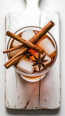 Cold lemonade cocktail of fresh grapefruit juice alcohol and ice cubes